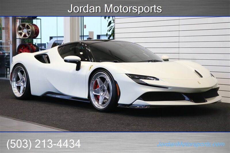 2022 Ferrari SF90 Stradale Stradale  1-OWNER* FULL NOVITEC UPGRADES INSTALLED BY DEALER-EXHAUST - DOWN PIPES - LOWERING SPRINGS - MODULE* FULL SATIN XPEL PPF* ALL BOOKS-KEYS-CHARGER-STICKER* VELOS 3-PIECE WHEELS