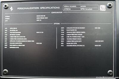 2022 Ferrari SF90 Stradale Stradale  1-OWNER* FULL NOVITEC UPGRADES INSTALLED BY DEALER-EXHAUST - DOWN PIPES - LOWERING SPRINGS - MODULE* FULL SATIN XPEL PPF* ALL BOOKS-KEYS-CHARGER-STICKER* VELOS 3-PIECE WHEELS - Photo 43 - Portland, OR 97230