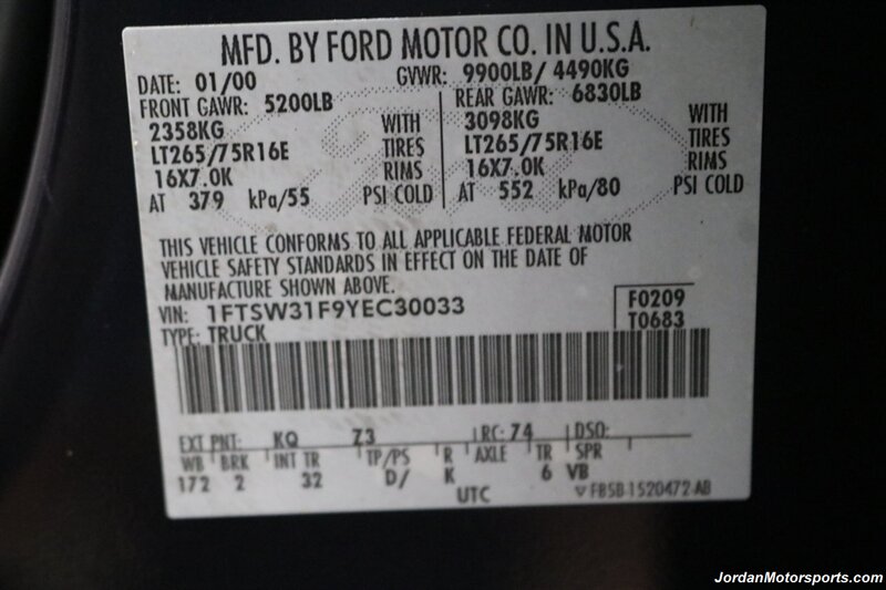 2000 Ford F-350 XLT  100% RUST FREE* 6-SPEED MANUAL* NEW CALIPERS - BRAKES - ROTORS - HOSES - BELTS - DOOR LOCK ACTUATORS - BILSTEIN 5100 SHOCKS - COOLANT&BRAKE FLUID FLUSH - AC CHARGE - NEW 35 "TOYO A/T III 10-PLYS - Photo 95 - Portland, OR 97230