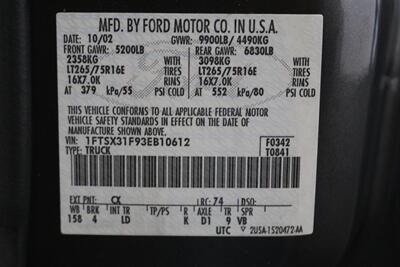 2003 Ford F-350 Super Duty XLT 4dr SuperCab XLT  LONG BED 7.3L 100% RUST FREE* NEW 2.75 " LEVEL KIT W/ BILSTEIN 5100 SHOCKS & 33 " BFG KO3 10-PLYs* NEW BRAKES - UPPER&LOWER BALL JOINTS-DIFF FLUIDS-BELTS-AC SERVICE-SEALS-WARREN HUBS* S&B INTAKE - Photo 94 - Portland, OR 97230