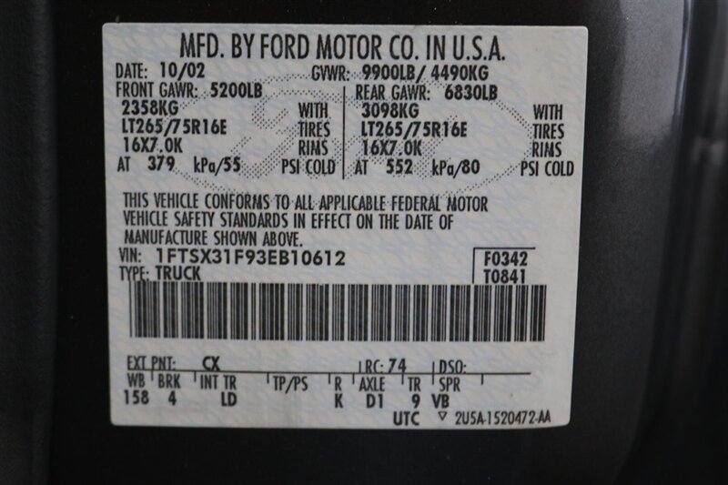 2003 Ford F-350 Super Duty XLT 4dr SuperCab XLT  LONG BED 7.3L 100% RUST FREE* NEW 2.75 " LEVEL KIT W/ BILSTEIN 5100 SHOCKS & 33 " BFG KO3 10-PLYs* NEW BRAKES - UPPER&LOWER BALL JOINTS-DIFF FLUIDS-BELTS-AC SERVICE-SEALS-WARREN HUBS* S&B INTAKE - Photo 94 - Portland, OR 97230