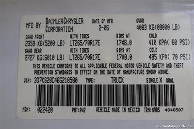 2006 Dodge Ram 2500 SLT  RUST FREE* BIG HORN* 5.9L HIGH OUTPUT W/6-SPEED MANUAL* 87K MLS* 3 "LEVELING KIT W/NEW 35 " BFG KO3 10-PLYS* NEW CLUTCH* NEW BRAKES ROTORS & CALIPERS * 5TH WHEEL* SPRAY IN BED LINER* TRAILER BRAKES - Photo 95 - Portland, OR 97230