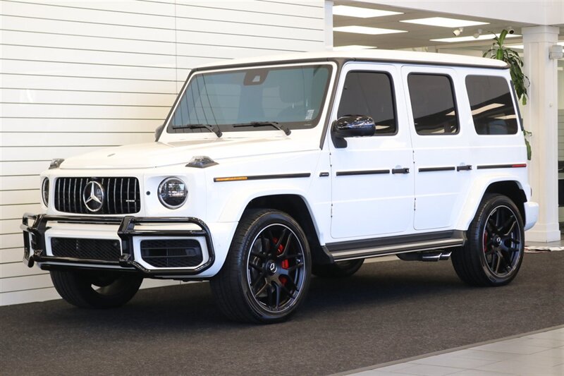 2024 Mercedes-Benz AMG G 63  FULL VEHICLE EXTERIOR EXPEL PPF PROTECTIVE FILM  NIGHT PKG INTERIOR PKG PLUS RARE POLAR WHITE EXTERIOR PLATINUM WHITE/BLACK LEATHER