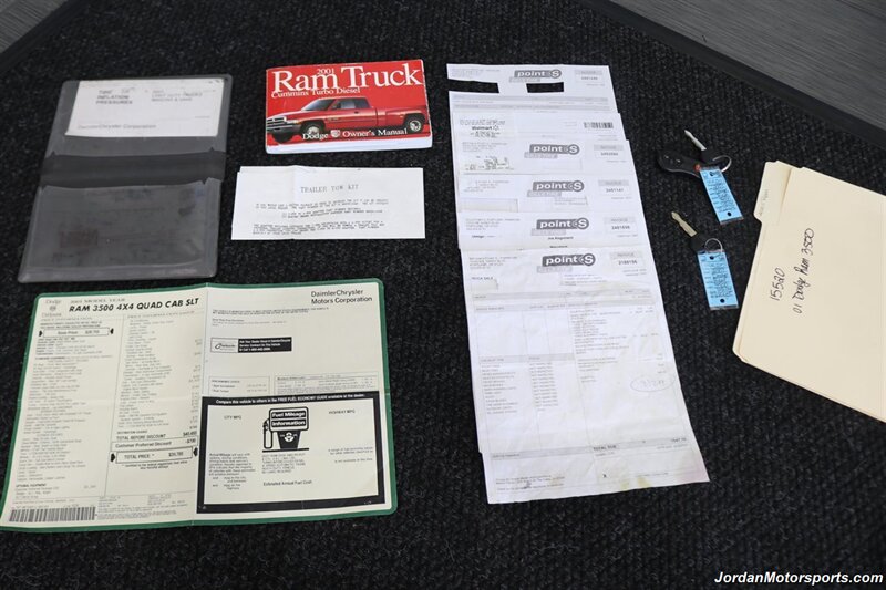 2001 Dodge Ram 3500 SLT  1-OWNER* 0-RUST* COMPLETE NEW FRONT END W/ REDHEAD STEERING BOX* ALL NEW 6 A/T 10-PLY TIRES* 55 BLOCK* FULLY SERVICE* EXCELLENT CONDITION BED* GOOSNECK* BOOKS-KEYS-RECORDS - Photo 21 - Portland, OR 97230