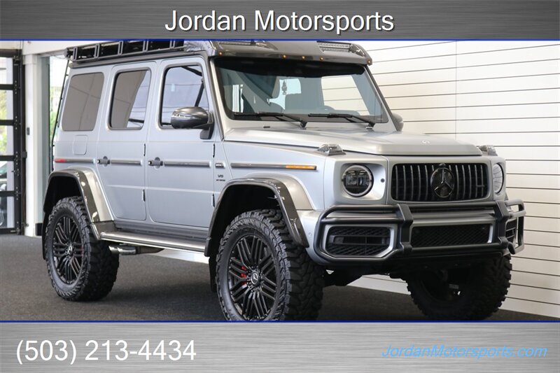2022 Mercedes-Benz AMG G 63 4x4 Squared  AMG NIGHT PKG MAGNO* ROOF PAINTED IN NIGHT BLACK MAGNO* FACTORY LUGGAGE ROOF RACK* FULL PPF ON ENTIRE FRONT END* 37