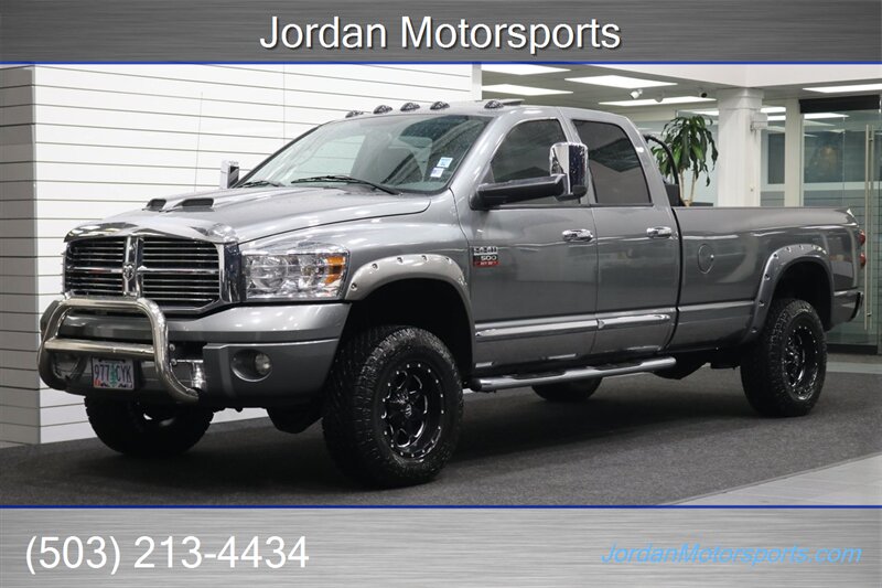 2007 Dodge Ram 3500 Laramie  1-OWNER* 100% RUST FREE* EDGE TUNER* EXTRA FUEL TANK IN BED* REAR AIR BAGS W/ONBOARD AIR COMPRESSOR* NEW WHEELS & 10-PLY TIRES* INTAKE* SPRAY IN BED LINER* LED BULBS* 2-KEYS W/ALARM