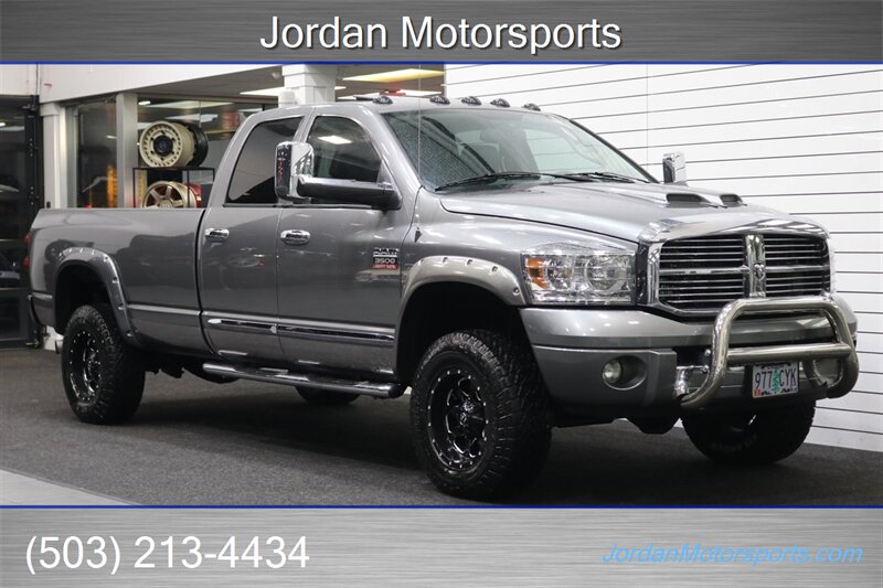 2007 Dodge Ram 3500 Laramie  1-OWNER* 100% RUST FREE* EDGE TUNER* EXTRA FUEL TANK IN BED* REAR AIR BAGS W/ONBOARD AIR COMPRESSOR* NEW WHEELS & 10-PLY TIRES* INTAKE* SPRAY IN BED LINER* LED BULBS* 2-KEYS W/ALARM