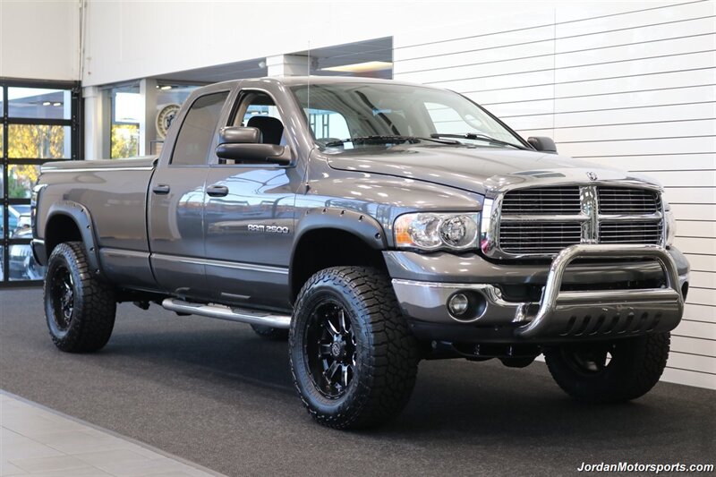 2004 Dodge Ram 2500 SLT  5.9L HIGH OUTPUT W/ 6-SPEED MANUAL* LONG BED* REAR AIR LIFT AIRBAGS W/ ONBOARD COMPRESSOR* NEW 35 " FALKEN WILD PEAK 10-PLYS W/20 "WHEELS* 3.5 "LEVEL KITNEW BALL JOINTS - Photo 2 - Portland, OR 97230