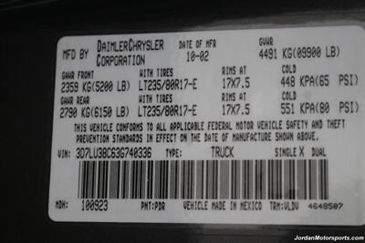 2003 Dodge Ram 3500 Laramie  1-OWNER* 100% RUST FREE* 5.9L LONG BED W/ 6-SPEED MANUAL TRANS* 82K ACTUAL MILES* PACBRAKE EXHAUST BRAKE* BANKS POWER PACKAGE* SPRAY IN BED LINER* REAR AIR BAGS* NEW BILSTEIN 5100 SERIES SHOCKS - Photo 93 - Portland, OR 97230