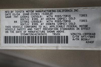 2004 Toyota Tacoma V6  1-OWNER* 100% RUST FREE* NEW 2.5 " BILSTEIN TOYTEC ADJUSTABLE LEVEL LIFT W/ NEW 17 " TRD PROs & 33 " FALKEN A/T4s* TIMING BELT DONE 18K MLS AGO* NEW FLUIDS-AXLES* ALL BOOKS & KEYS & WINDOW STICKER - Photo 90 - Portland, OR 97230