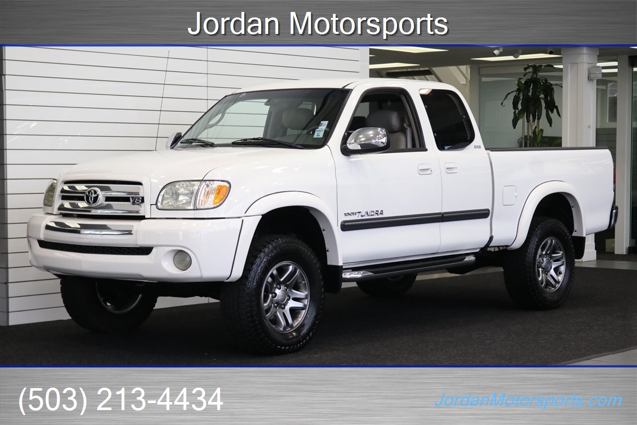 2003 Toyota Tundra SR5  LEATHER* NEW TIMING BELT-WATER PUMP-BRAKES-ROTORS-FLUIDS-FILTERS-AC CHARGE-STEERING RACK* NEW BILSTEIN TOYTEC 2.5 " LEVEL LIFT WITH DIFF DROP* 100% RUST & CORROSION FREE* FACTORY BED LINER* REAR SLIDER - Photo 1 - Portland, OR 97230