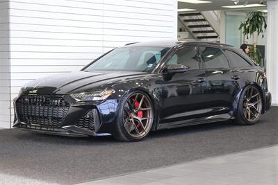 2021 Audi RS 6 Avant 4.0T quattro Avant  22 " VOSSENs S21 * WEISTEC STAGE 3 TUNE* TTE 1020 EA825 TURBOS* EVENTURI CARBONFIBER INTAKE* FULL AKRAPOVIC TITANIUM EXHAUST W/DOWN PIPES & LINK PIPE* CF FLAT BOOTOM STEERING WHEEL W/ PADDLES* - Photo 3 - Portland, OR 97230