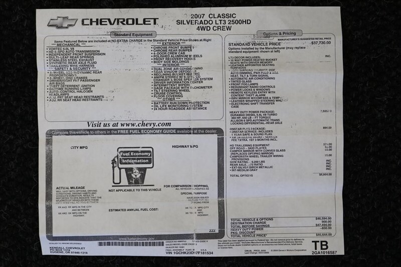 2007 Chevrolet Silverado 2500 Work Truck Work Truck 4dr Crew Cab   - Photo 22 - Portland, OR 97230