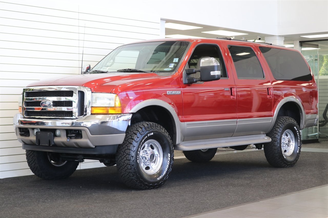 2001 Ford Excursion Limited  1-OWNER* 100% RUST FREE* ALL RECORDS @ FORD DEALER SINCE NEW* LEVELED W/ NEW BILSTEIN 5100 SHOCKS* NEW 35 " BFG KO3 10-PLYS* REAR AIR BAGS* NEW BRAKES-ROTORS-CALIPERS-BRAKE FLUID-COOLANT-AC SERVICE - Photo 1 - Portland, OR 97230