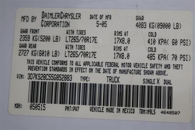2005 Dodge Ram 2500 SLT  100% RUST & ACCIDENT FREE* NEVER HAD A 5TH WHEEL / GOOSENECK INSTALLED* 100% STOCK NON-SMOKER* NEW A/T TIRES* SERVICED BY DEALER SINCE NEW* UPGRADED STEREO / APPLE CAR PLAY* REAR AIRBAGS - Photo 94 - Portland, OR 97230