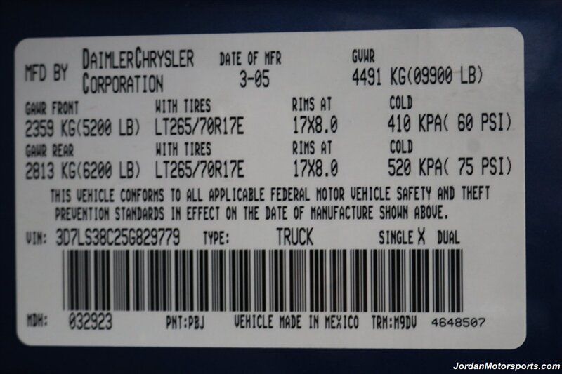 2005 Dodge Ram 3500 SLT  NEW $13K LONG BLOCK WITH ARP HEAD STUDS & NEW INJECTORS W/ PAPERWORK* LONG BED BIG HORN 1-TON* ALL NEW FLUIDS-BATTERIES-AC RECHARGE-BELTS* 100% RUST FREE* LINEX BED LINER* ALL BOOKS AND MANUALS* - Photo 93 - Portland, OR 97230