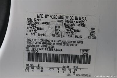 2002 Ford F-350 Lariat 1-OWNER* CENTURION PACKAGE* 100% RUST FREE* NEVER HAD 5TH WHEEL OR GOOSENECK* CANOPY* BILSTEIN 5100 SHOCKS* 2.75 " LEVEL KIT* 35 " BFG KO3 10-PLYS* SERVICED* ALL BOOKS & KEYS - Photo 94 - Portland, OR 97230