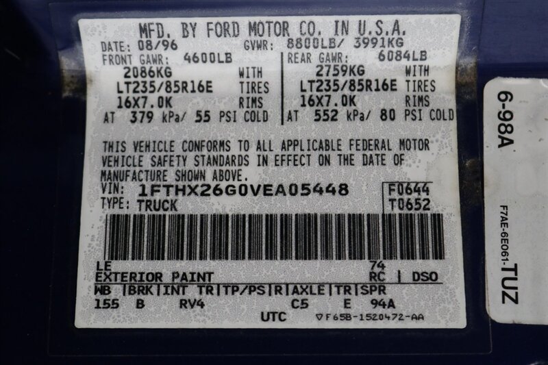 1997 Ford F-250 XLT  100% RUST FREE* 35K ACTUAL MILES& BIG BLOCK 460* NEW 33 " BFG KO3 10-PLY's* ALCOA'S* WARN HUBS* PROTECH HEADACHE RACK* LINEX BED LINER* TRAILER BRAKES* RUNNING BOARDS* COOLANT/AC /BRAKE FLUID FLUSH - Photo 95 - Portland, OR 97230
