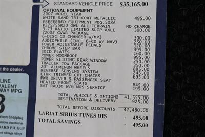 2007 Ford F-150 Lariat  ONLY 81K MLS* 0-ACCIDENTS* MOON ROOF* NEW 20 "WHEELS W/ A/T TIRES* NEW BRAKES-ROTORS-CALIPERS-BRAKE FLUID-COOLANT-FILTERS* PERFECT INTERIOR & EXTERIOR* NO RUST* ALL BOOKS-KEYS-WINDOW STICKER - Photo 35 - Portland, OR 97230