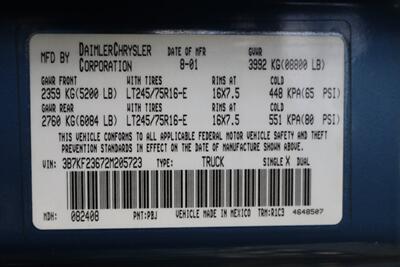2002 Dodge Ram 2500 SLT Plus  83k MILES ONLY* 100% RUST FREE* NEW 33 " BFG KO3 10-PLYs* LINEX BED LINER* PAINT MATCHED FENDER FLARES* 0-ACCIDENTS* NEW BRAKES-ROTORS-CALIPERS-FLUIDS-FILTERS* ALL BOOKS & KEYS - Photo 54 - Portland, OR 97230