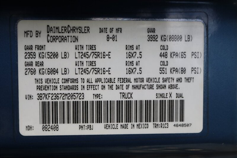 2002 Dodge Ram 2500 SLT Plus  83k MILES ONLY* 100% RUST FREE* NEW 33 " BFG KO3 10-PLYs* LINEX BED LINER* PAINT MATCHED FENDER FLARES* 0-ACCIDENTS* NEW BRAKES-ROTORS-CALIPERS-FLUIDS-FILTERS* ALL BOOKS & KEYS - Photo 54 - Portland, OR 97230