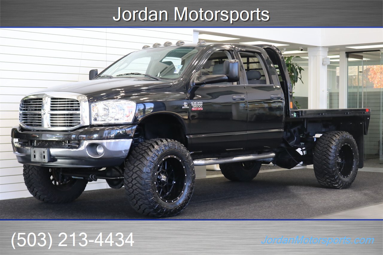 2008 Dodge Ram 3500 SLT  CM FLAT BED CONVERSION * 5 " EXHAUST W/DOWN PIPES* S&B COLD AIR INTAKE* ECO TUNE* 5 " LIFT* 20 "X12 " XD WHEELS* 37 "TIRES* NEW BRAKES-ROTORS-CALIPERS* TRANSMISSION SERVICE* NEW AC COMPRESSOR - Photo 1 - Portland, OR 97230