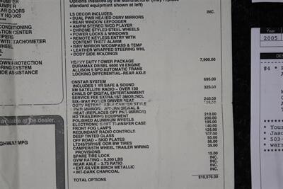 2005 Chevrolet Silverado 2500 LS  1-OWNER* 100% RUST FREE* NEVER HAD 5TH WHEEL / GOOSENECK* 5-SPD ALLISON* SHORT BED* NEW 2.5 "LEVEL LIFT W/ NEW 33 " BFG KO3 10-PLYS* ALL ORIGINAL BOOKS-WINDOW STICKER-2 KEYS-SERVICE RECORDS - Photo 95 - Portland, OR 97230