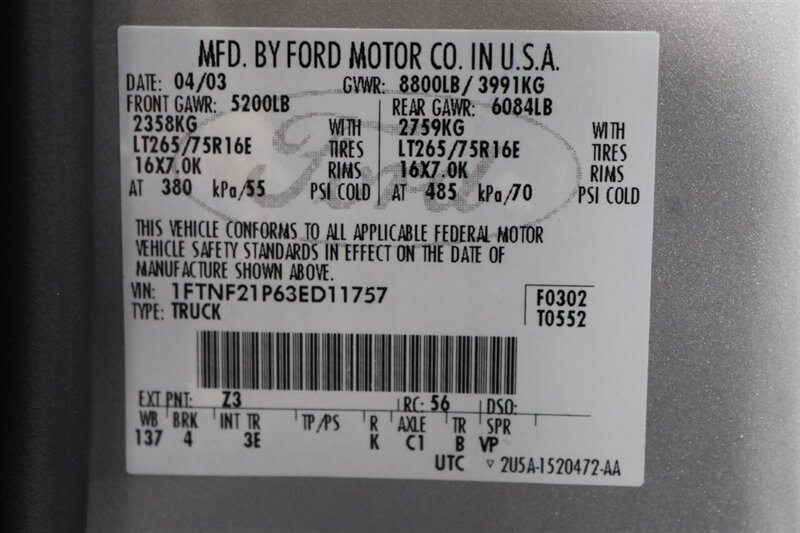 2003 Ford F-250 XLT  JUST HAD 10K FULL ENGINE BULLETPROOFING WITH ARP HEAD STUDS AND GASKETS-OIL & EGR COOLER - S&B INTAKE* 4 "EXHAUST- FULL TOP END UPGRADE* NEW 33 " BFG KO3 10-PLYS* REMOTE START* 0-RUST - Photo 94 - Portland, OR 97230