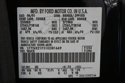 2001 Ford F-250 XLT  1-OWNER* 100% RUST FREE* NEW 2.5 " LEVEL KIT W/ NEW 35 " BFG KO3 10-PLYs* ALL SERVICE RECORDS SINCE NEW @FORD DEALER* NEW BRAKES-ROTORS-CALIPERS-COOLANT FLUSH-BRAKE FLUID-THERMOSTAT* ALL BOOKS & KEYS - Photo 94 - Portland, OR 97230