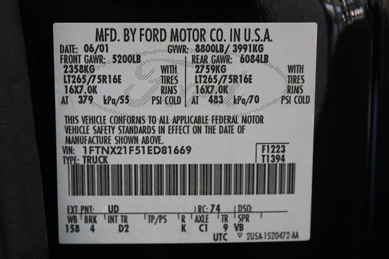 2001 Ford F-250 XLT  1-OWNER* 100% RUST FREE* NEW 2.5 " LEVEL KIT W/ NEW 35 " BFG KO3 10-PLYs* ALL SERVICE RECORDS SINCE NEW @FORD DEALER* NEW BRAKES-ROTORS-CALIPERS-COOLANT FLUSH-BRAKE FLUID-THERMOSTAT* ALL BOOKS & KEYS - Photo 94 - Portland, OR 97230