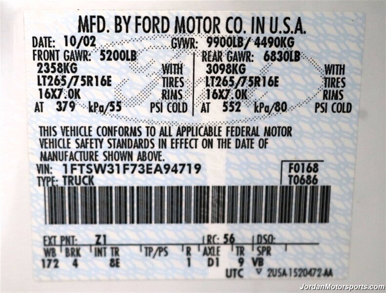 2003 Ford F-350 Super Duty Lariat 4dr Crew Cab Lariat  LARIAT FX4 LWB CREW CAB 4X4 ONLY 3802 ORIGINAL MILES BRAND NEW F-250 2002 2001 1999 - Photo 91 - Portland, OR 97230