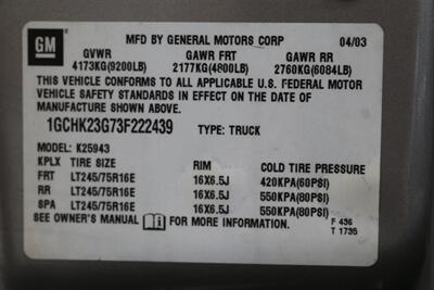 2003 Chevrolet Silverado 2500 LT 1-OWNER* 100% RUST & CORROSION FREE* 61K ORIGINAL MILES* LONG BED* BIG BLOCK 8.1L* LT 4X4* NEW 2.5 " LEVEL KIT W/BILSTEIN 5100* NEW 34 "BFG KO3 10-PLYS*LINEX BED LINER* SERVICED - Photo 39 - Portland, OR 97230