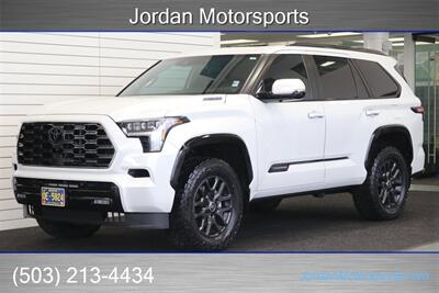 2024 Toyota Sequoia Platinum  1-OWNER* NEW 2.25 " WESTCOTT LEVEL LIFT* NEW 35 "FALKEN WILDPEAKS AT4 TIRES* PANORAMIC ROOF* POWER RUNNING BOARDS* REAR CAPTAINS* CERAMIC COATED INSIDE & OUTSIDE* CLEAR BRA PPF FRONT END* ALL KEYS - Photo 1 - Portland, OR 97230