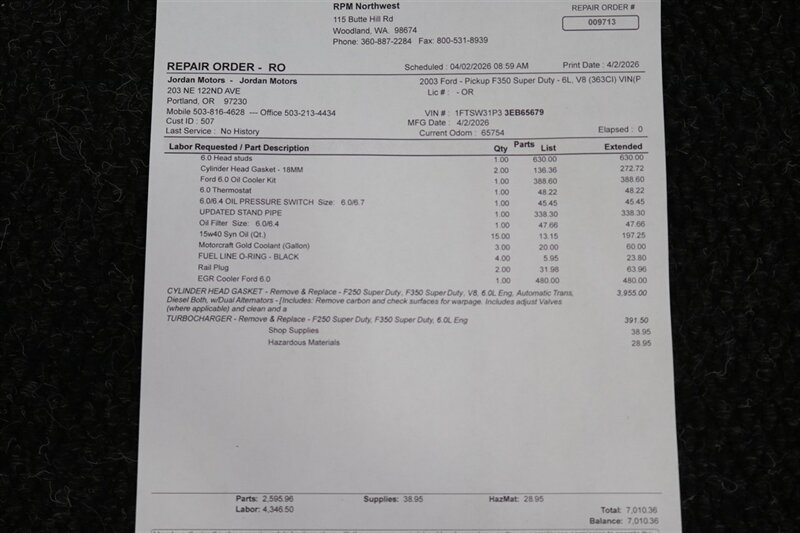 2003 Ford F-350 Super Duty XLT 4dr Crew Cab XLT   - Photo 21 - Portland, OR 97230