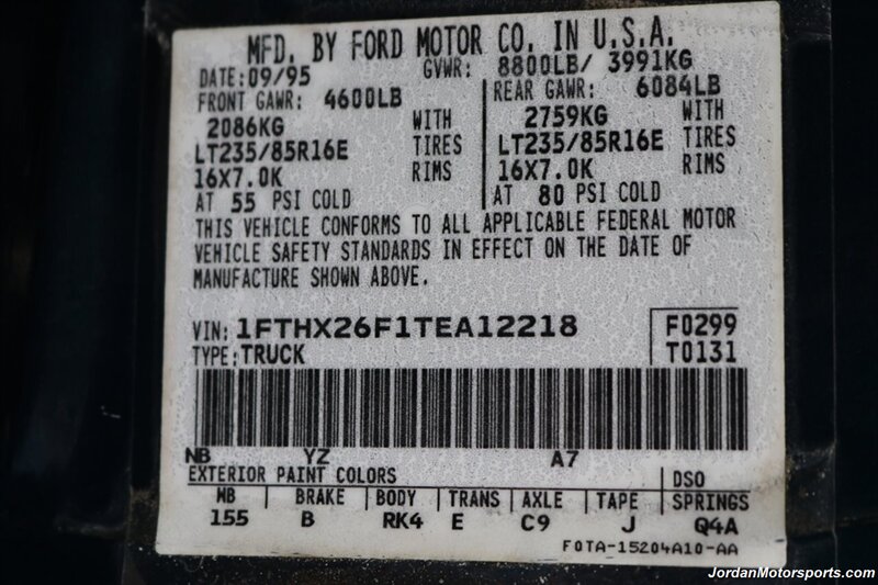 1996 Ford F-250 XLT  1-OWNER* 100% RUST & CORROSION FREE* NEW 4 " BDS LIFT W/ FOX SHOCKS* NEW 33 " BFG KO3 10-PLY TIRES* ALCOAS* FACTORY 2-TONE* NEW BRAKES - FLUIDS - FILTERS* LINEX BED LINER & BED IN NEW CONDITION - Photo 93 - Portland, OR 97230