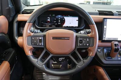 2025 Land Rover Defender 110 P635 OCTA  1-CALIFORNIA OWNER* FRIDGE* POWER FOLD RUNNING BOARDS* EXTERIOR PROTECTION PKG* 20 "DIAMOND TURNED SATIN DARK WHEEL PKG* BURN SIENNA INTERIOR* ALL BOOKS-2 KEYS-WINDOW STICKER* CERAMIC TINT* - Photo 23 - Portland, OR 97230