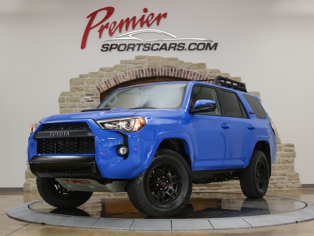 There are 14 Voodoo Blue 5th generation Toyota 4Runner builds that have been modified for overlanding and off-roading purposes.