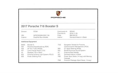 2017 Porsche 718 Boxster S   - Photo 49 - Springfield, MO 65802