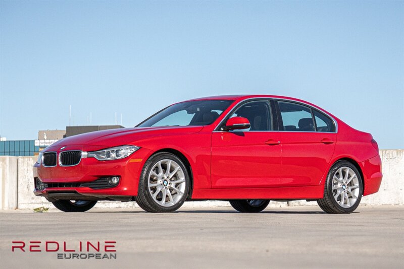 Red (Burgundy) 2015 BMW 3 Series Sedan Rear-Wheel Drive 6-Speed Manual