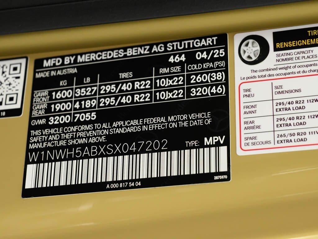 2025 Mercedes-Benz AMG G63 Interior Pkg Plus 22 " Black AMG Wheels   - Photo 66 - Sarasota, FL 34243