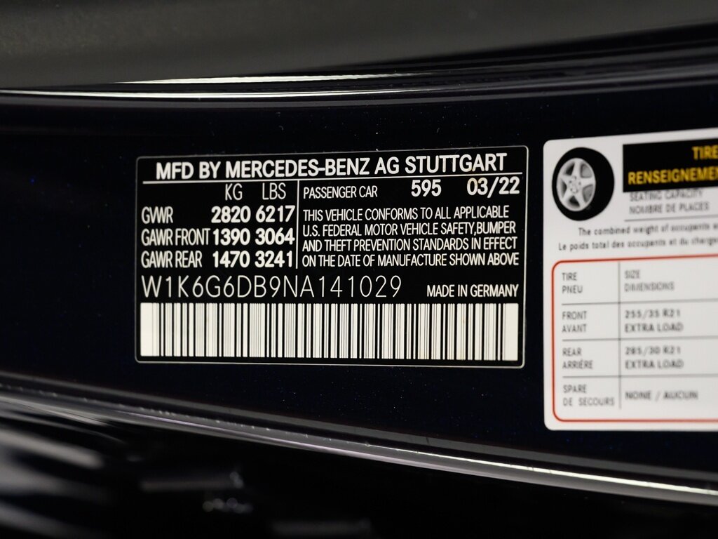 2022 Mercedes Benz S 500 AMG photo 62