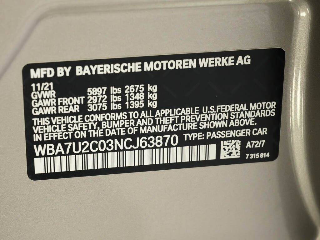 2022 BMW 750i xDrive Exec Pkg Driver Assist Pro - Photo 60 - Sarasota, FL 34243
