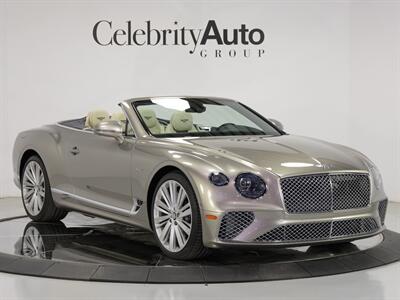 2022 Bentley Continental GT Convertible Speed $343K MSRP Front Seat Comfort  