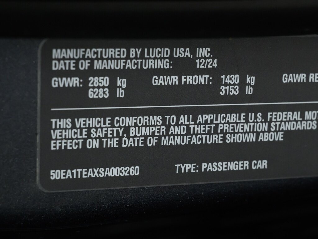 2025 Lucid Air Touring $88K MSRP Dream Drive Pro Convenience & Comfort Pk - Photo 60 - Sarasota, FL 34243