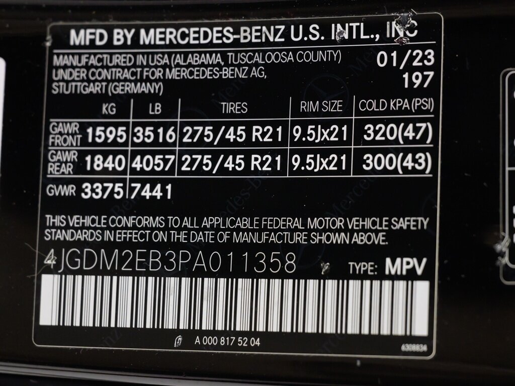 2023 Mercedes-Benz EQS 450 4MATIC $112K MSRP 21 " Five Spoke Aero Wheels   - Photo 61 - Sarasota, FL 34243