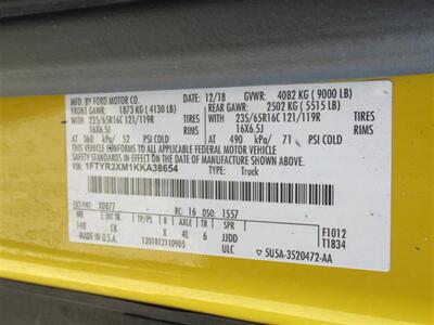 2019 Ford Transit 250 Cargo Van  High Roof 148 " WB Extended Extended - Photo 7 - La Puente, CA 91744