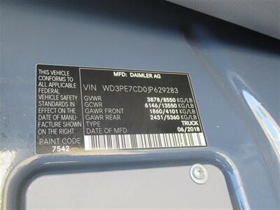 2018 Mercedes-Benz Sprinter 2500 Cargo Van  High Roof 144 WB - Photo 7 - La Puente, CA 91744