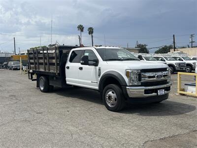 2019 Ford F-550 Super Duty XL 4WD Crew Cab 179 WB 60 CA  StakeBed 12 Ft Truck