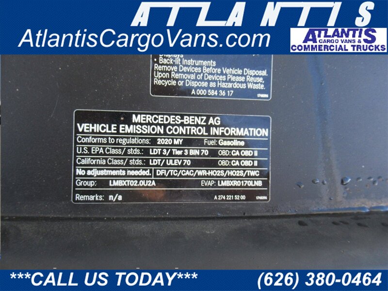 2020 Mercedes Benz Metris Cargo Van photo 57