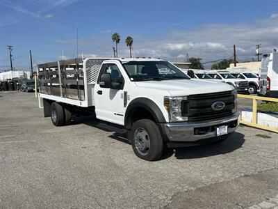 2019 Ford F-550 Super Duty XL 2WD Reg Cab 145 WB DRW 60 CA  StakeBed 12 Ft Truck